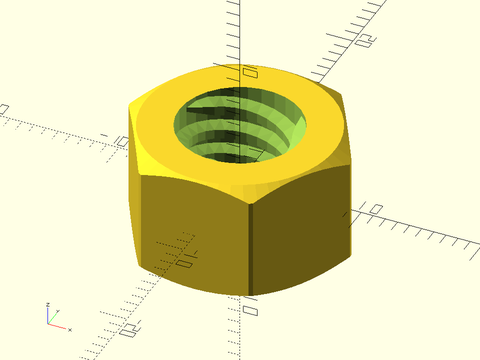 acme\_threaded\_nut() Example 2