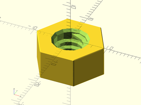 trapezoidal\_threaded\_nut() Example 2