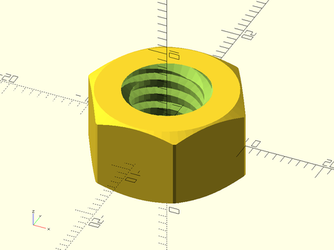 trapezoidal\_threaded\_nut() Example 5