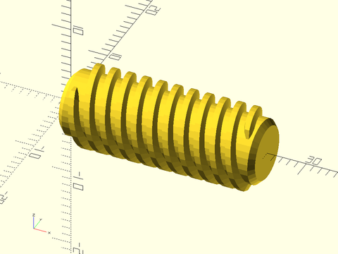 trapezoidal\_threaded\_rod() Example 7